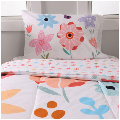 Life Comfort Kids Bed In A Bag Set 4 Piece Flower