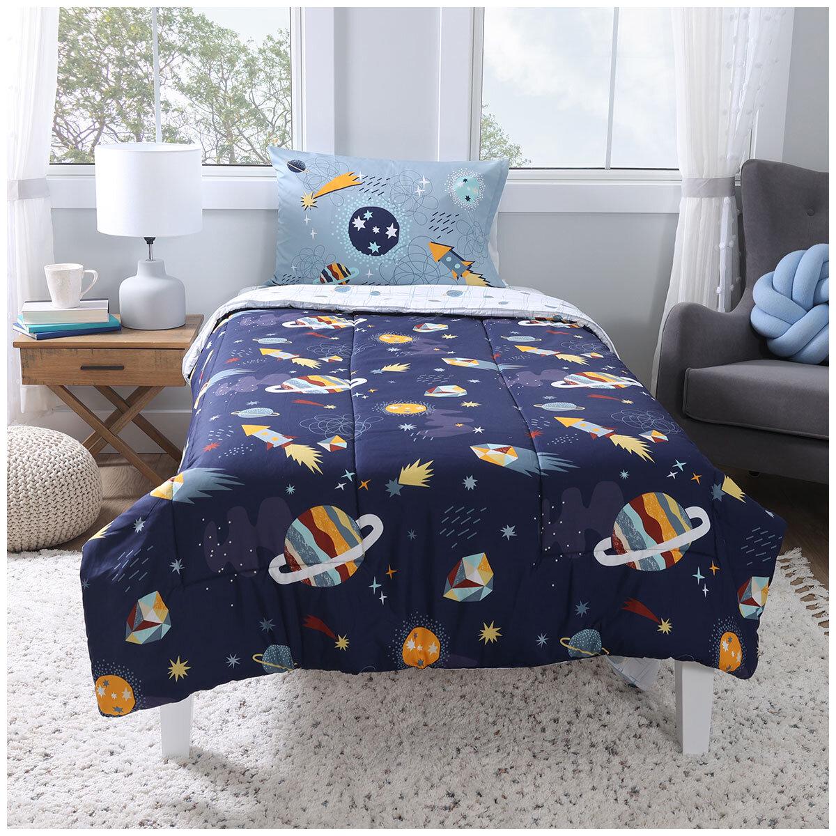 Life Comfort Kids Bed In A Bag Set 4 Piece Space