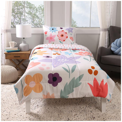 Life Comfort Kids Bed In A Bag Set 4 Piece Flower