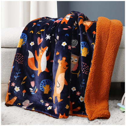 Life Comfort Ultimate Kids Sherpa Throw 101 x 127cm Nature