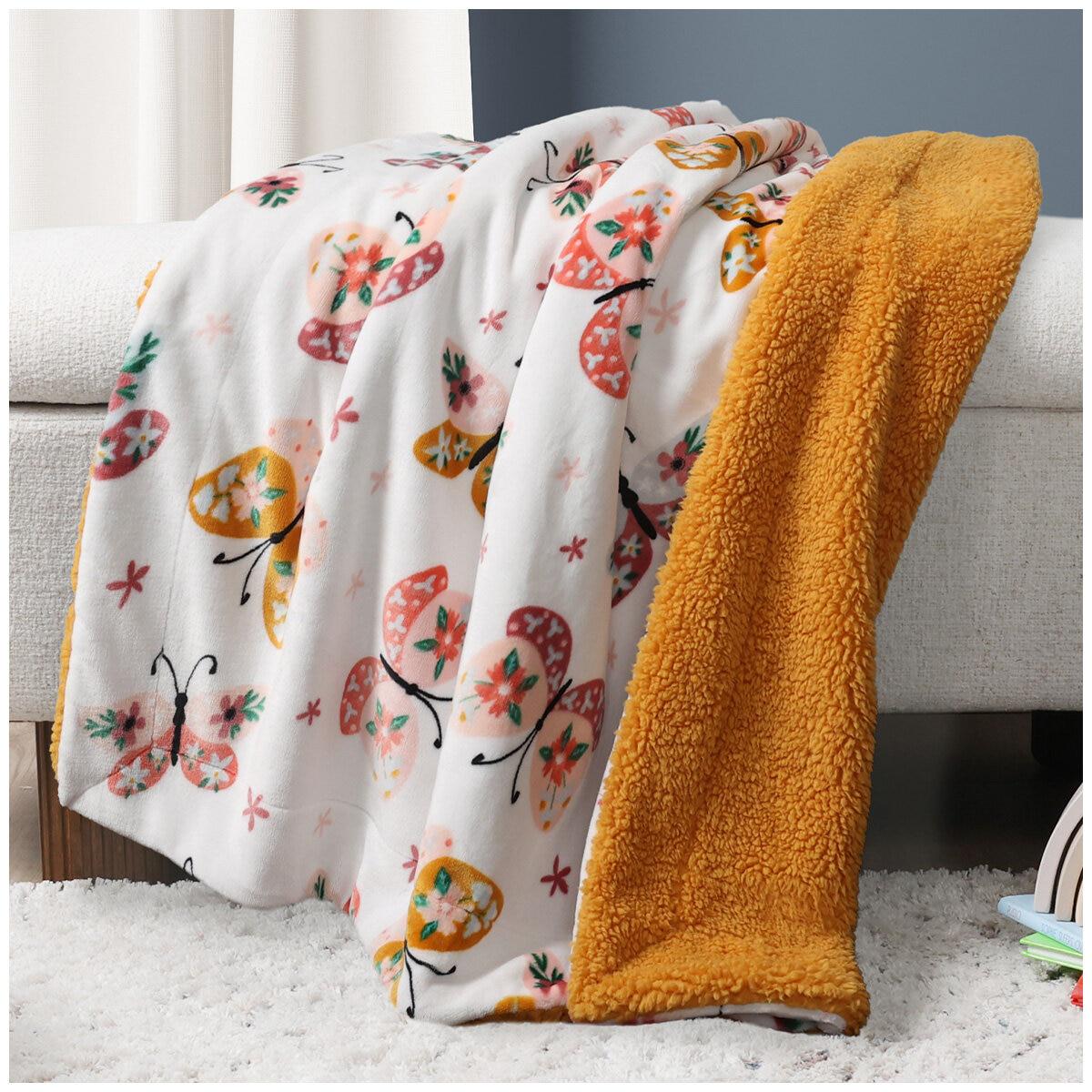 Life Comfort Ultimate Kids Sherpa Throw 101 x 127cm Nature