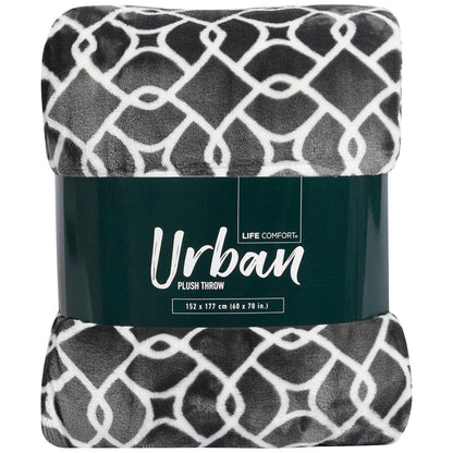 Life Comfort Urban Plush Throw Floral