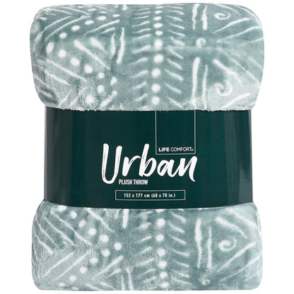 Life Comfort Urban Plush Throw Floral