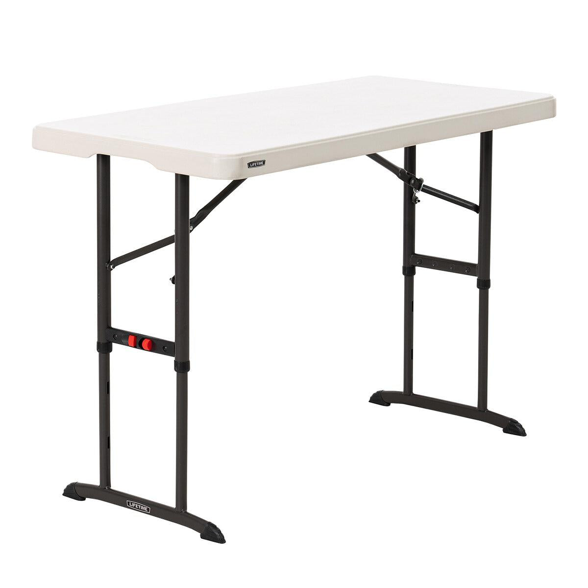 Lifetime 122cm Commercial Grade Adjustable Height Folding Table