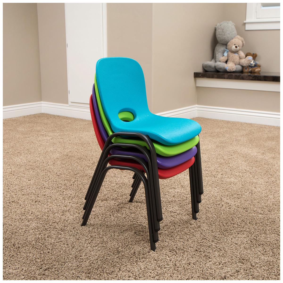 Lifetime Kids' Stackable Chair 2 Pack Purple