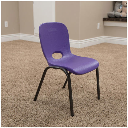 Lifetime Kids' Stackable Chair 2 Pack Purple