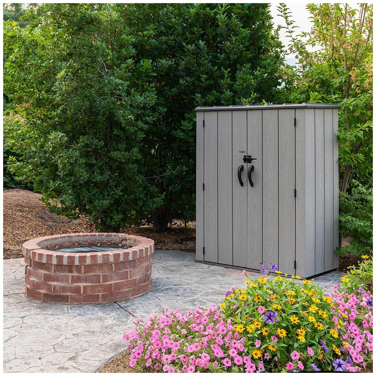 Lifetime Vertical Shed With Shelves