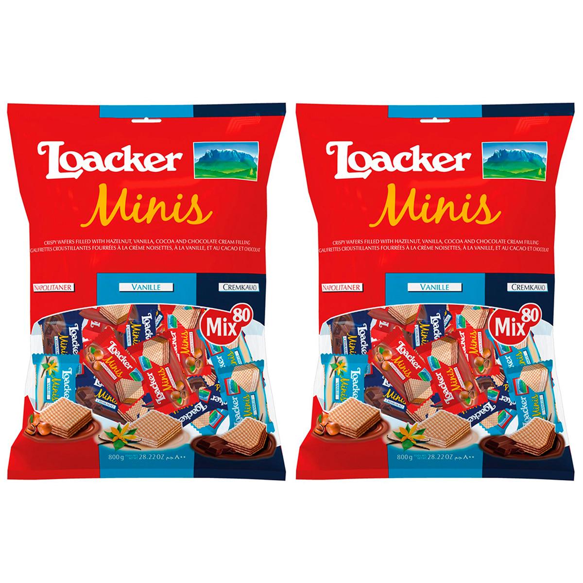 Loacker Minis Crispy Wafers 2 x 800g