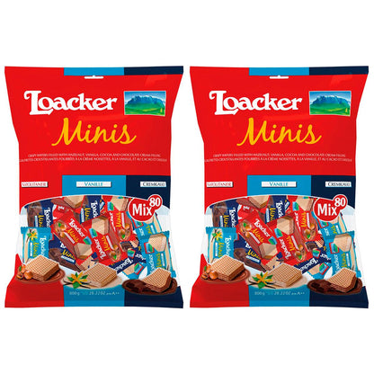 Loacker Minis Crispy Wafers 2 x 800g