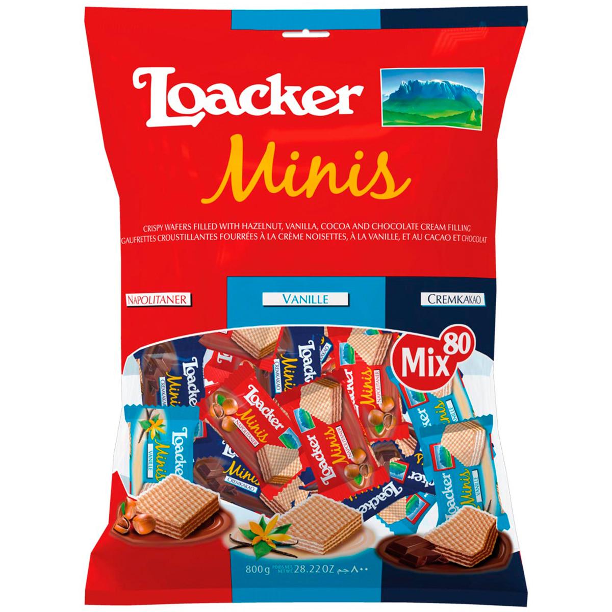 Loacker Minis Crispy Wafers 2 x 800g