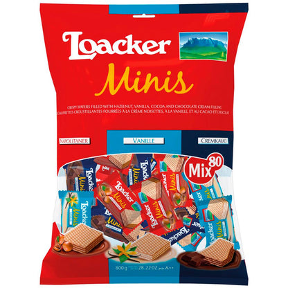 Loacker Minis Crispy Wafers 2 x 800g