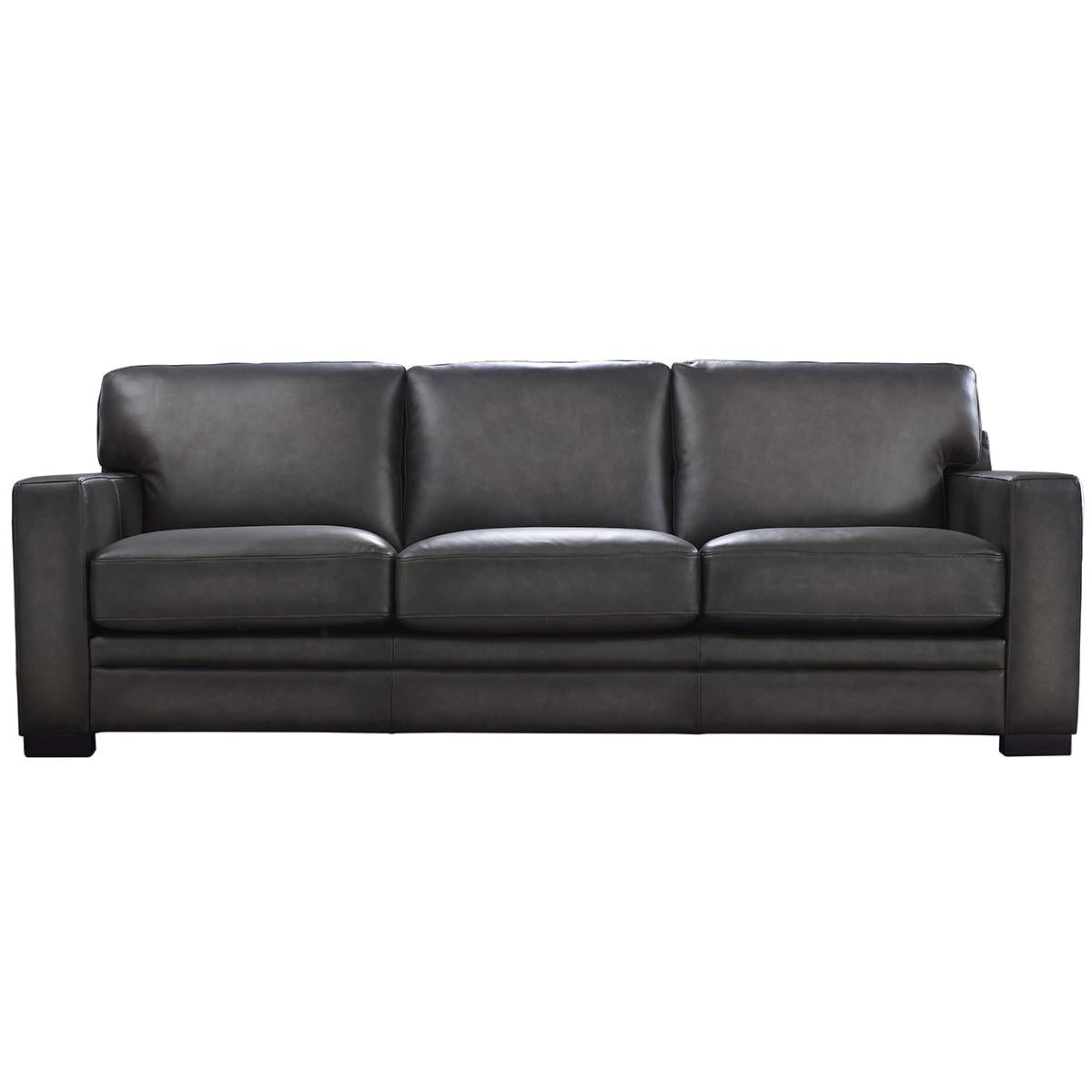 Luca Leather Sofa Grey