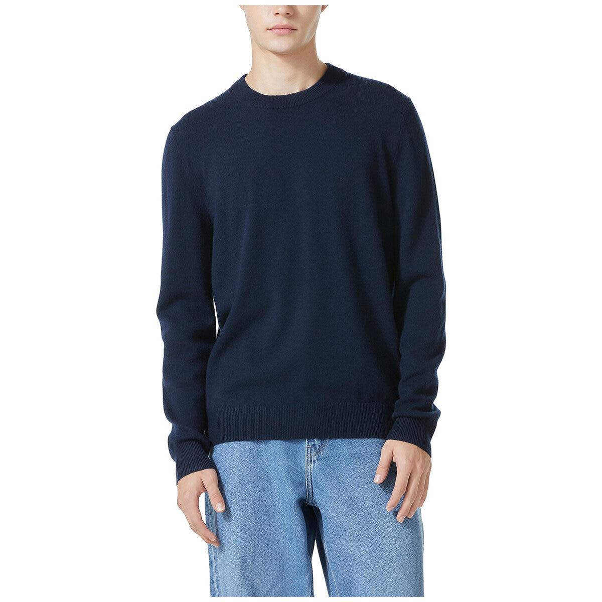 Lydia Vine Men's Merino Wool Crew Neck Sweater