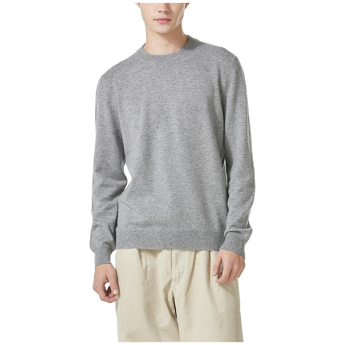 Lydia Vine Men's Merino Wool Crew Neck Sweater