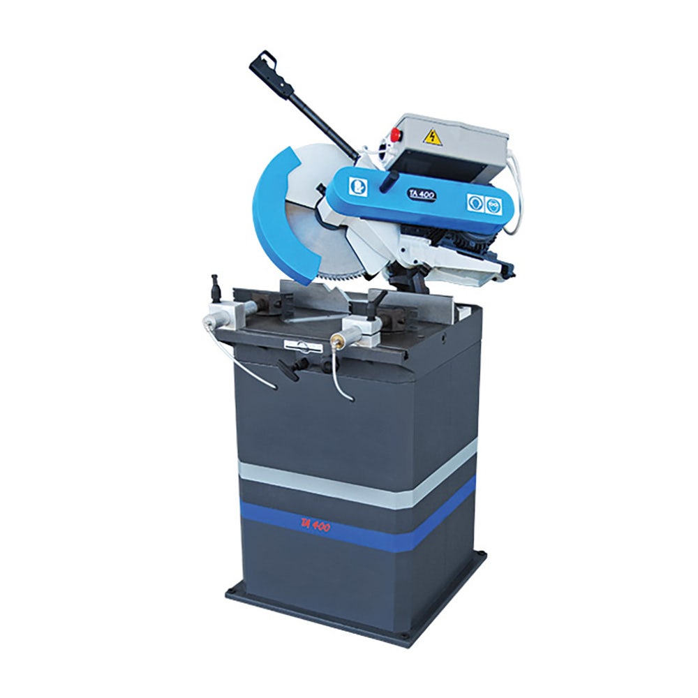 MACC 400mm Non Ferrous Cutting Saw On Stand With Pneumatic Vice and Coolant Spray 3 Phase MC-TA400P-3