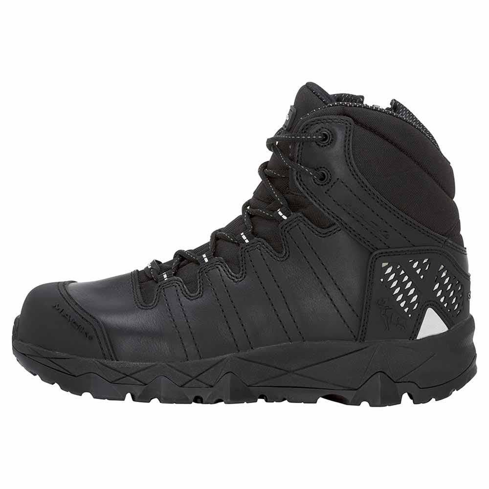 MACK Octane Zip-Up Safety Boots in Black MKOCTANEZBBF