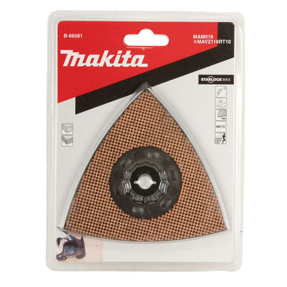 MAKITA 116mm G100 Starlock Max Multi-Tool Sanding Plate B-66581