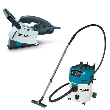 MAKITA 125mm Wall Chaser and 240V M-Class Dust Extraction Combo Kit SG1251J-VC30MX1
