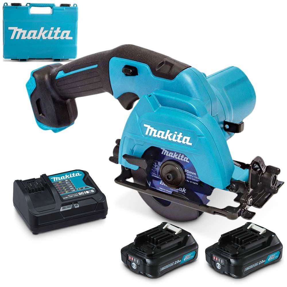 MAKITA 12V Max 2.0Ah Li-Ion CXT Cordless 85mm (3-1 3inch) Circular Saw Combo Kit HS301DSAE