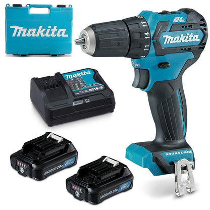 MAKITA 12V Max Brushless 2.0Ah Li-Ion CXT Driver Drill Kit DF332DSAE