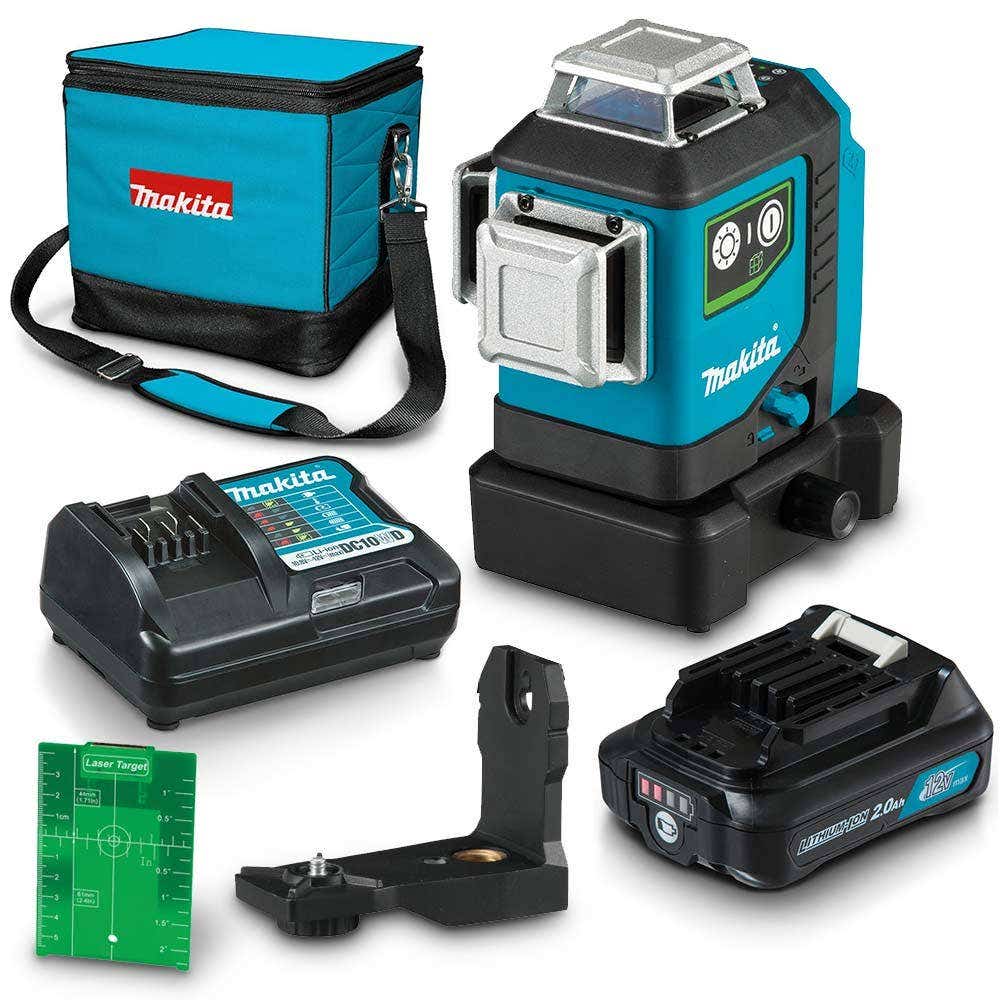 MAKITA 12V Max Green 3 x 360 degreesLine Laser Kit SK700GDWA