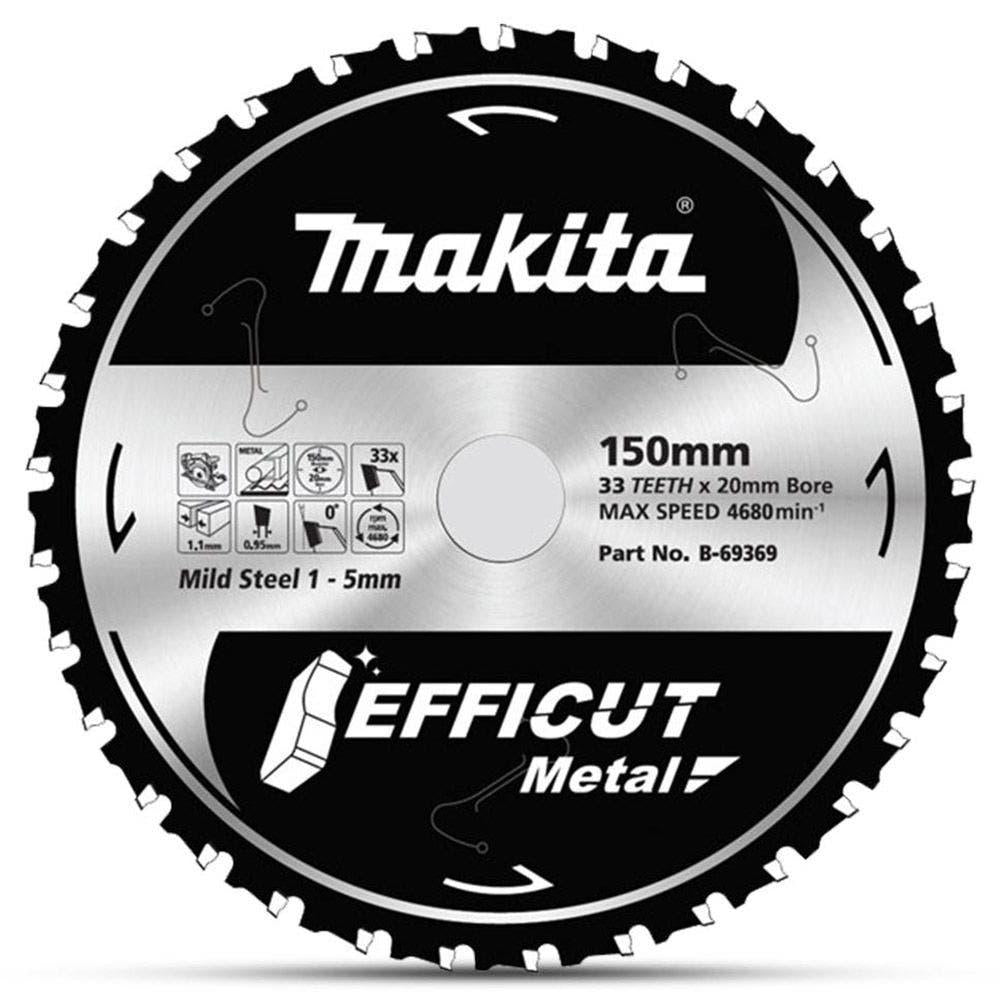 MAKITA 150mm 33T TCT Circular Saw Blade for Metal Cutting - EFFICUT