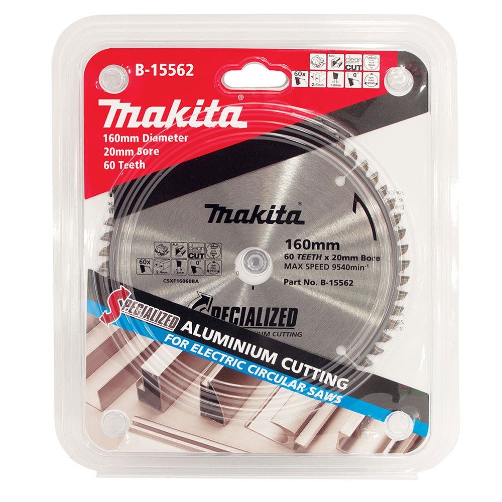 MAKITA 160mm 60T TCT Circular Saw Blade for Aluminium Cutting - SPECIALIZED