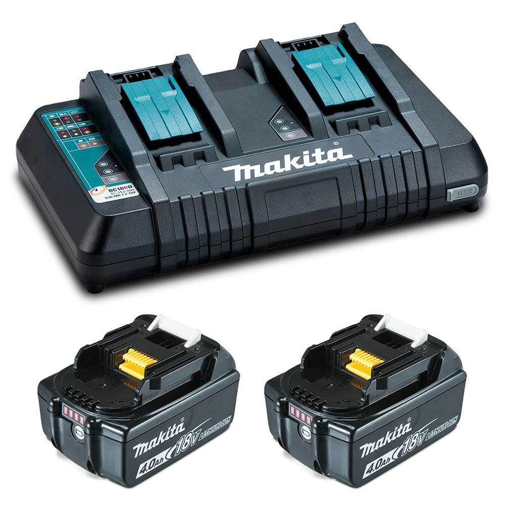 MAKITA 18V 2 x 4.0Ah Dual-Port Charger Starter Kit 1984984