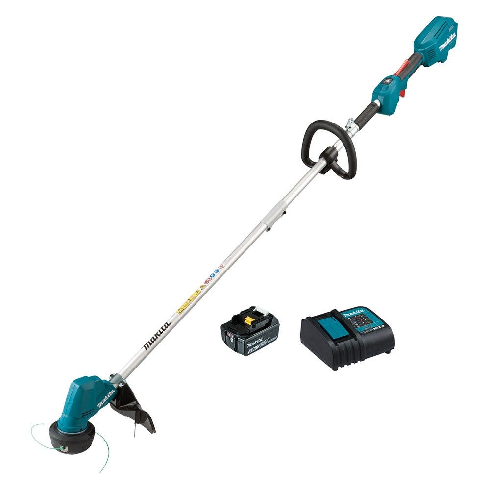 MAKITA 18V Brushless 300mm 1 x 5.0Ah Loop Handle Line Trimmer Kit DUR192LST