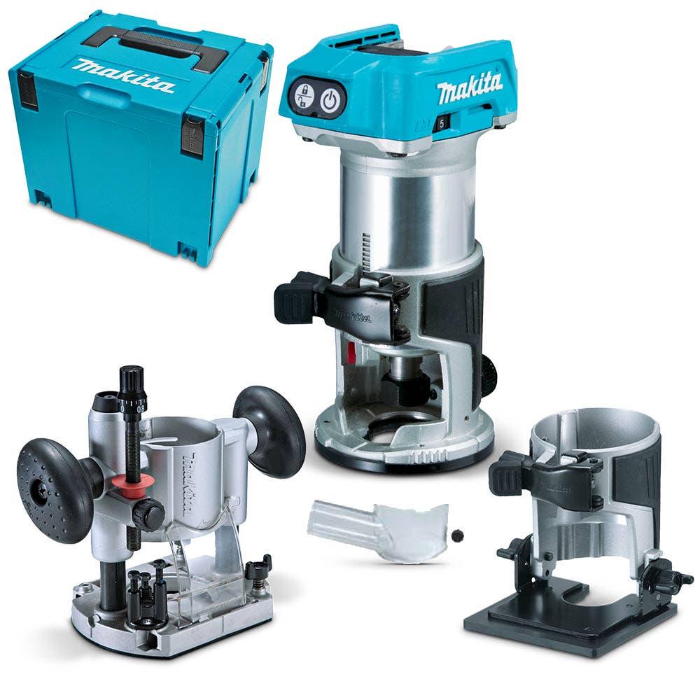 MAKITA 18V Brushless Laminate Trimmer Premium Kit DRT50ZJX2
