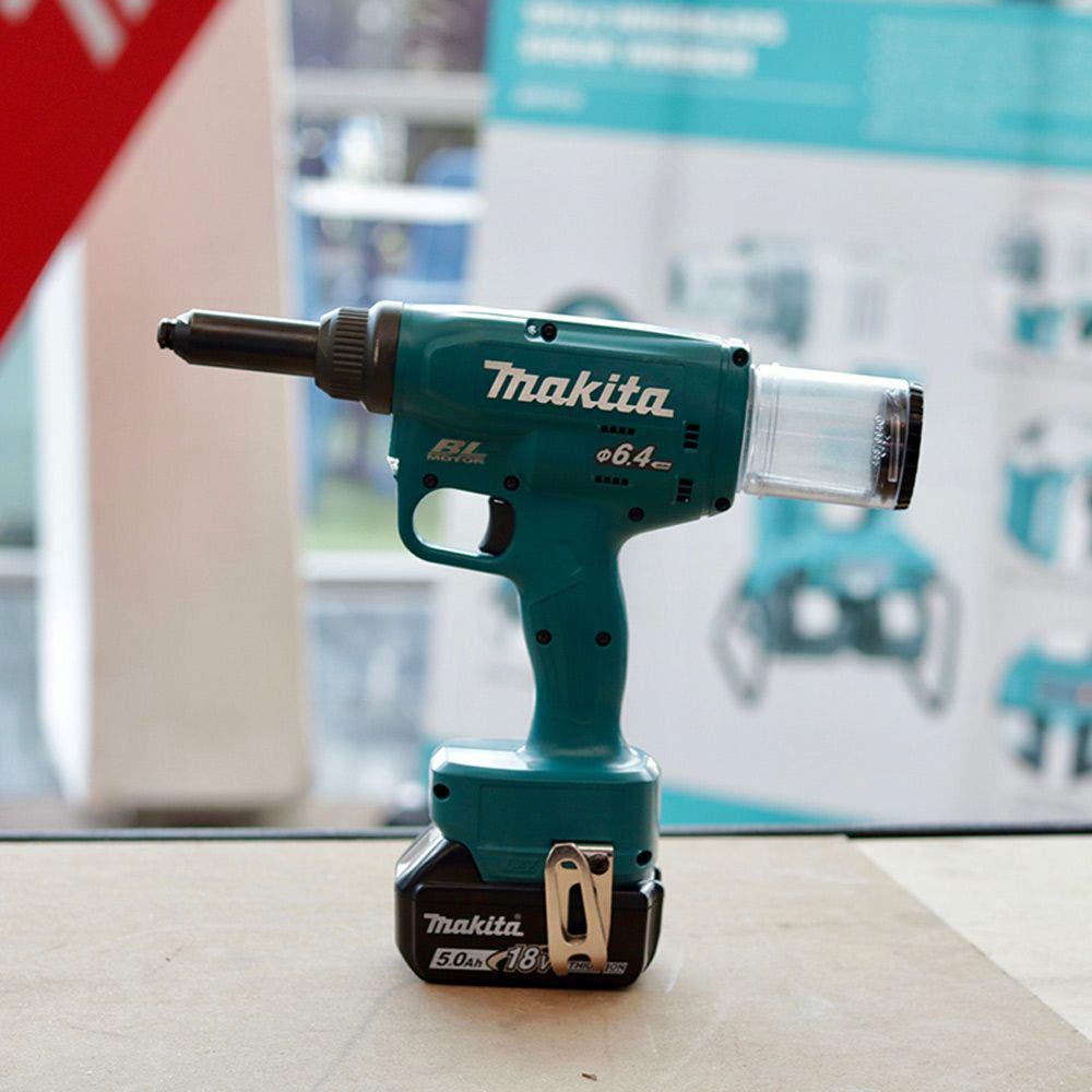 MAKITA 18V Brushless 1 x 5.0Ah 6.4mm Riveter Kit DRV250RT