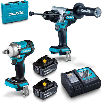 MAKITA 18V Brushless 2 Piece 2 x 5.0Ah Combo Kit DLX2419T