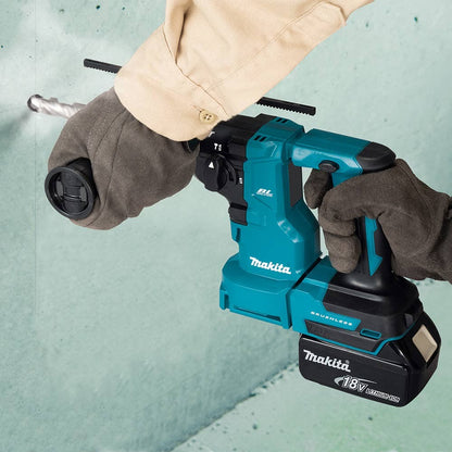 MAKITA 18V Brushless 2 x 5.0Ah Compact 18mm Rotary Hammer Kit DHR183RTJ