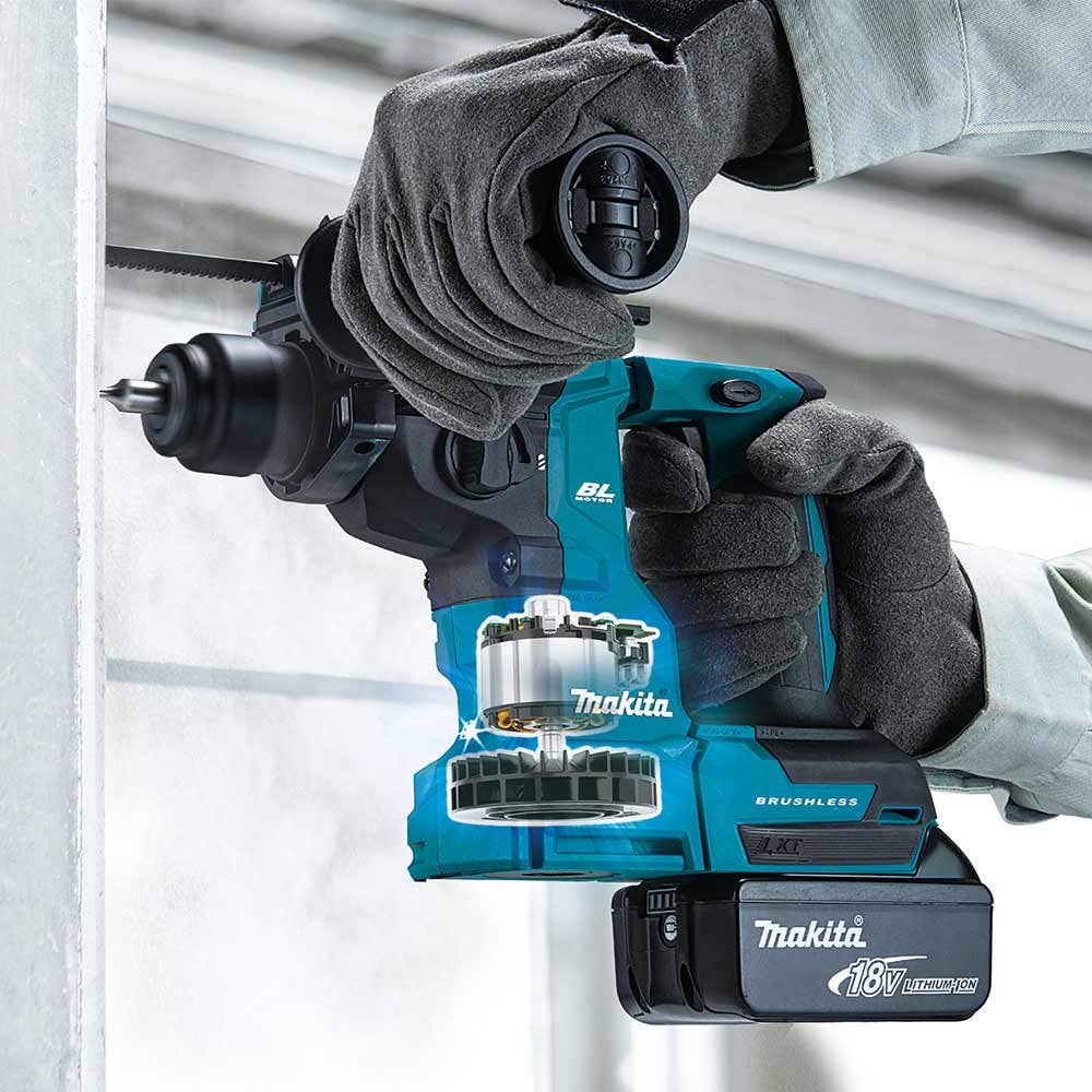 MAKITA 18V Brushless 2 x 5.0Ah Compact 18mm Rotary Hammer Kit DHR183RTJ