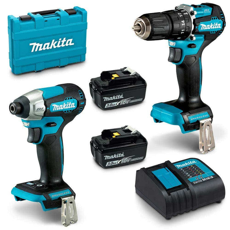 MAKITA 18V Brushless 2 Piece 2 x 3.0Ah Combo Kit DLX2414S