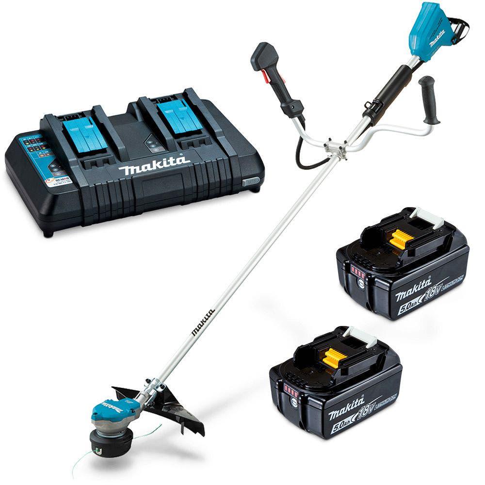 MAKITA 18Vx2 Brushless 2 x 5.0Ah U-Handle Line Trimmer Kit DUR368APT2