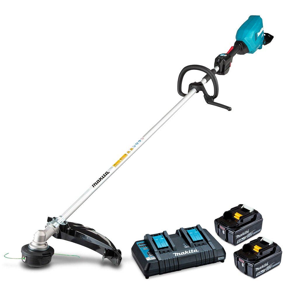 MAKITA 18Vx2 Brushless 2 x 5.0Ah Loop Handle Line Trimmer Kit DUR369LPT2 MAKITA 18Vx2 Brushless Loop Handle Line Trimmer Skin DUR369LZ