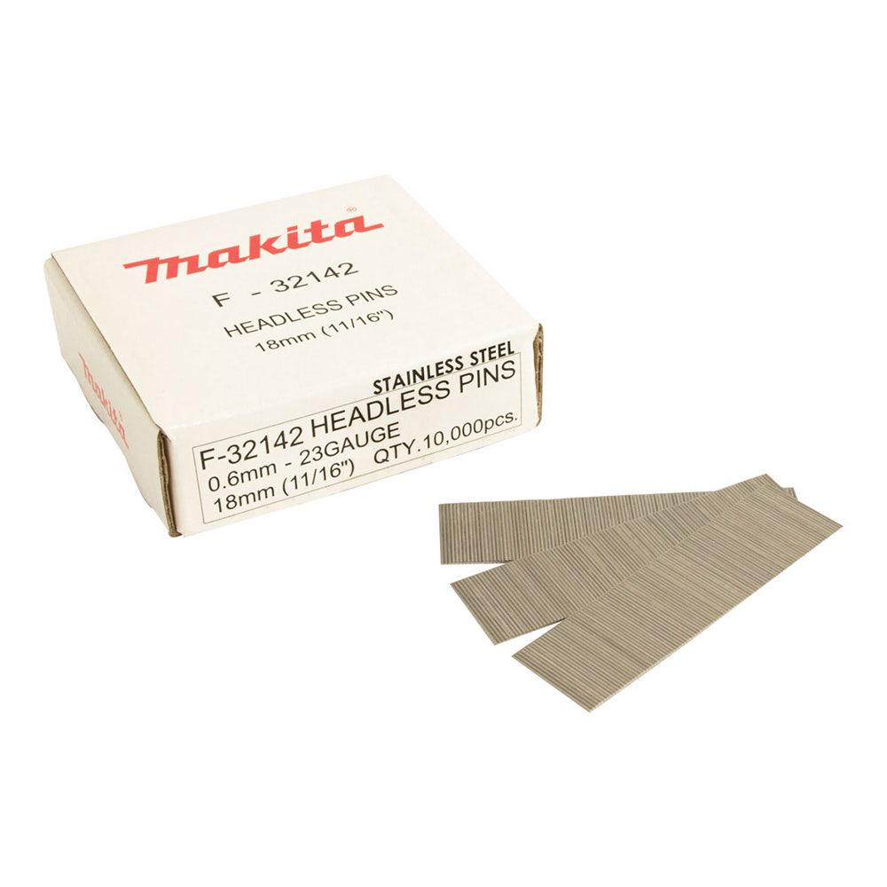 MAKITA 18 x 0.6mm 23GA SS Nail Pin 10000Box PT354D F32142