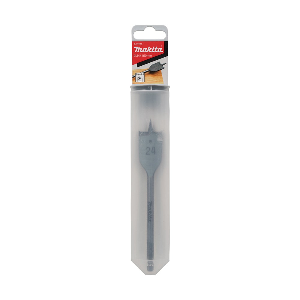 MAKITA 24 X 150mm Flat Wood Spade Bit - 1 4 Hex E-17273