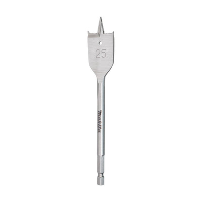 MAKITA 25 X 150mm Flat Wood Spade Bit - 1 4 Hex E-17289