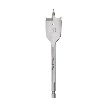 MAKITA 28 X 150mm Flat Wood Spade Bit - 1 4 Hex E-17304