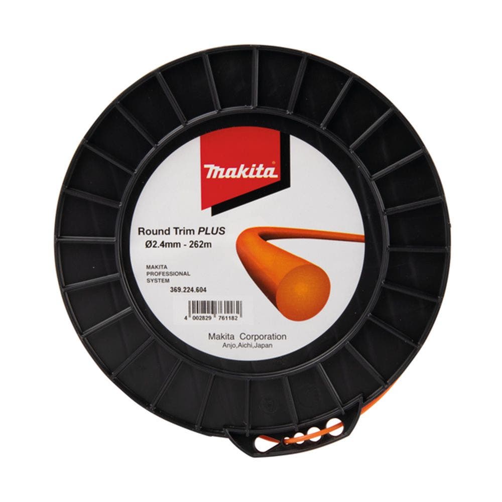 MAKITA 2.4mm x 262m Nylon Round Trim Plus Line Orange 369224604