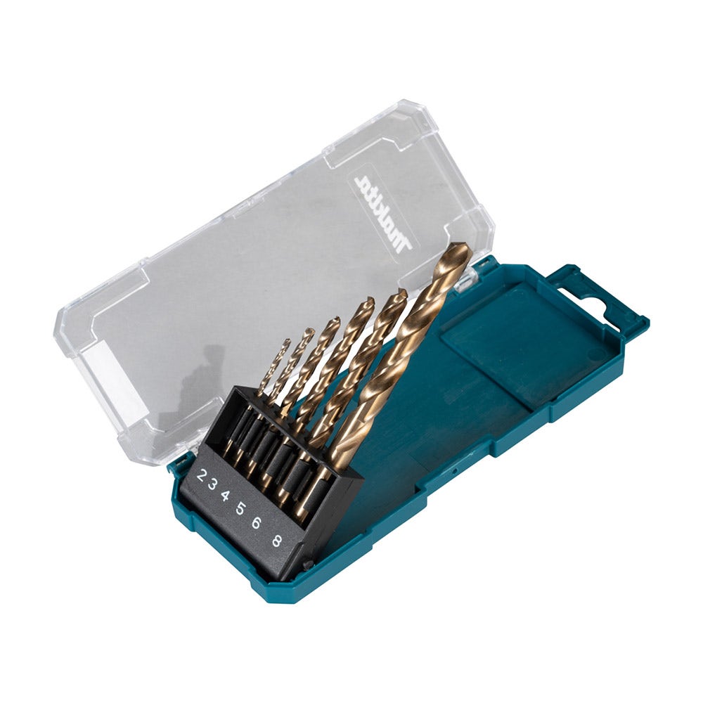 MAKITA 2-8mm HSS-Co Metal Drill Bit Set - 6 Piece D-75758