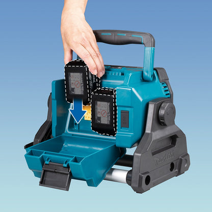 MAKITA 2x 18V High Brightness LED Work Light w. Tripod Skin DML809X2
