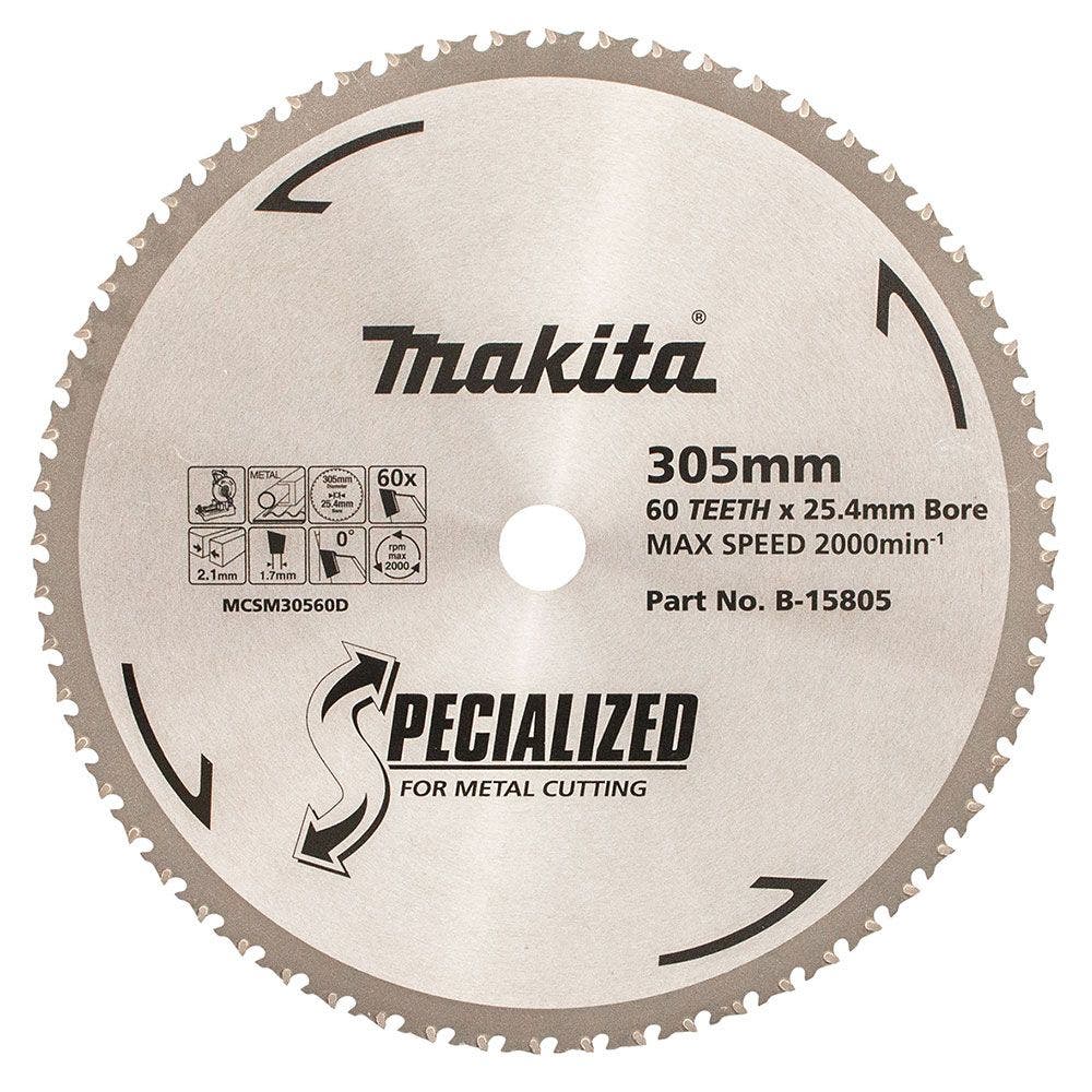 MAKITA 305mm 60T TCT Circular Saw Blade for Metal Cutting - SPECIALIZED B-15805