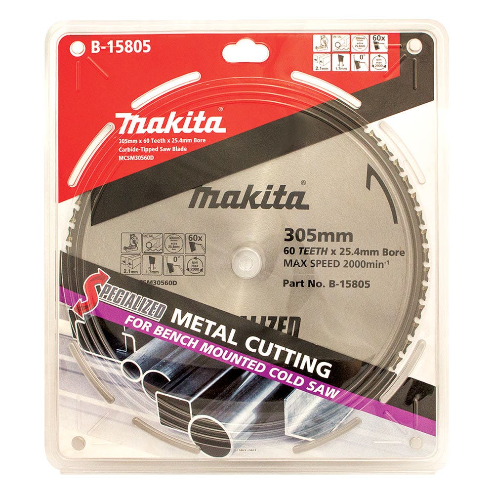 MAKITA 305mm 60T TCT Circular Saw Blade for Metal Cutting - SPECIALIZED B-15805