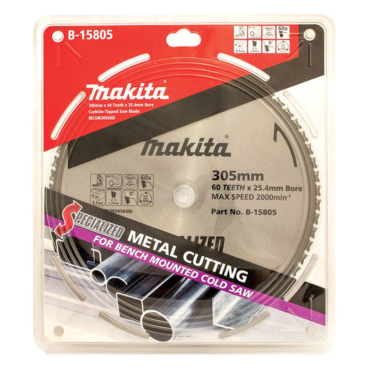 MAKITA 305mm 60T TCT Circular Saw Blade for Metal Cutting - SPECIALIZED B-15805