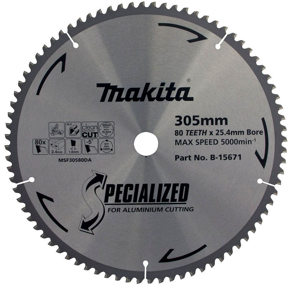MAKITA 305mm 80T TCT Circular Saw Blade for Aluminium Cutting - SPECIALIZED B-15671