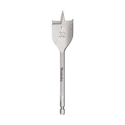 MAKITA 32 X 150mm Flat Wood Spade Bit - 1 4 Hex E-17326