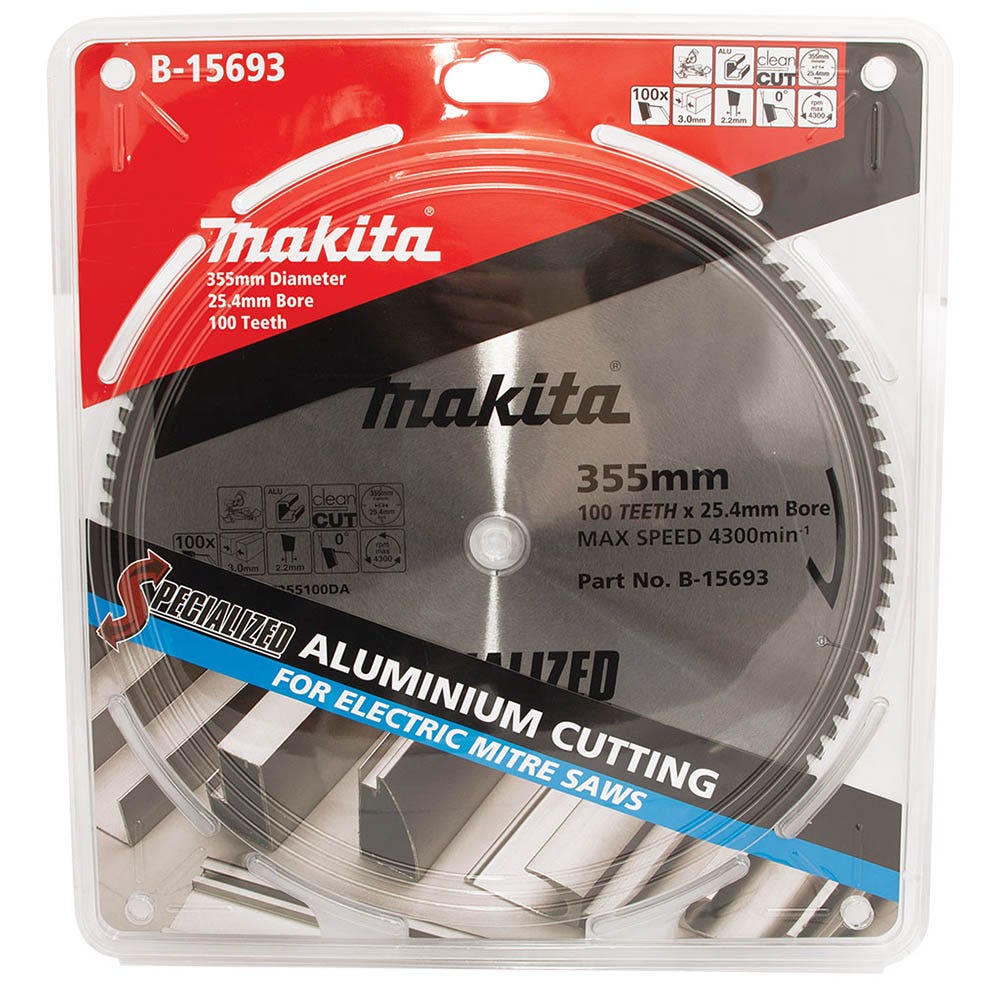 MAKITA 355mm 100T TCT Circular Saw Blade for Aluminium Cutting - SPECIALIZED B-15693